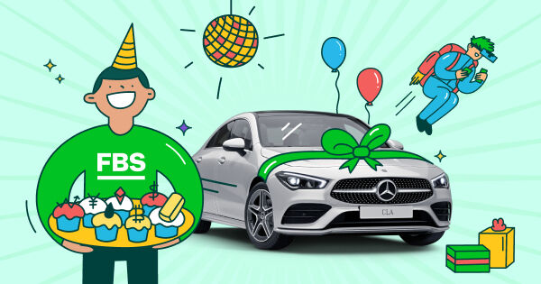 Mercedes-Benz CLA-Class Kazanmak için FBS Ultimate Trading Doğum Gününe Katılın
